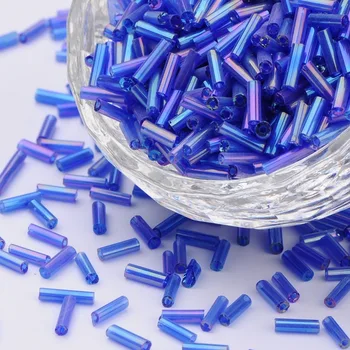 

1250pcs/50g Glass Bugle Seed Beads Sets 6x1.8mm