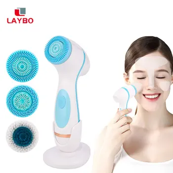 

Facial Cleansing Brush Sonic Face Spin Brush Set Spa System For Deep Cleaning Remove Blackhead Machine Massage Skin Care