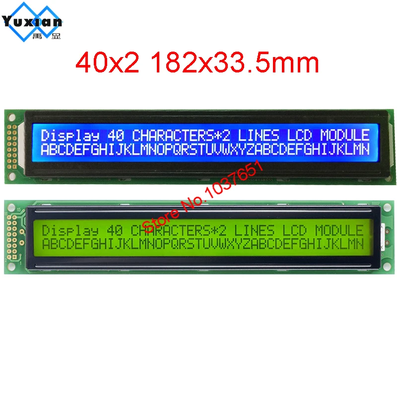 40x2 4002 Character LCD Display Equivalent with HD44780 Weiß auf blauer L2KS