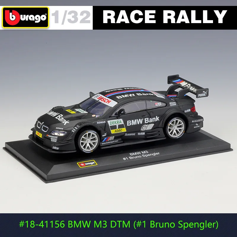 1:32 Bburago Benz AMG Audi DTM Citroen DS WRC ралли гоночный литой модельный автомобиль - Цвет: BMW M3 DTM No1