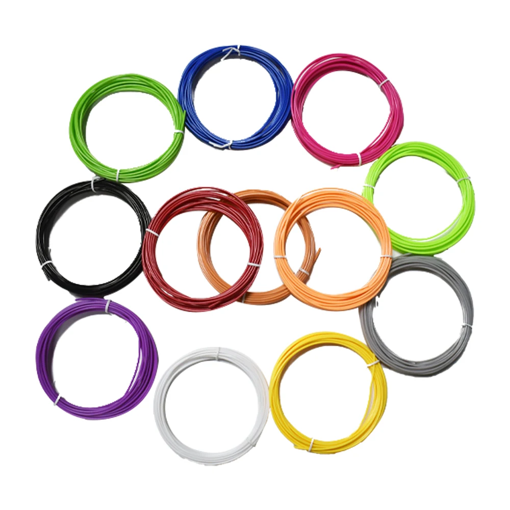 HooMore 3D Pen Filament 5 Meter 10 Colors 1.75MM PLA Printing Material Modeling Stereoscopic No Pollution | Компьютеры и офис