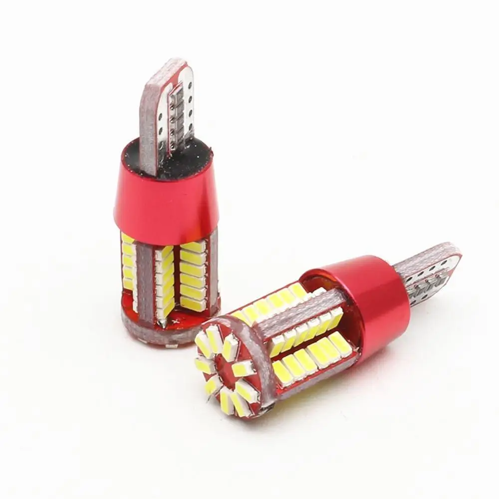 2 шт. T10 168 192 W5W 57 SMD 3014 Светодиодный Canbus без ошибок габаритный автомобильный фонарь