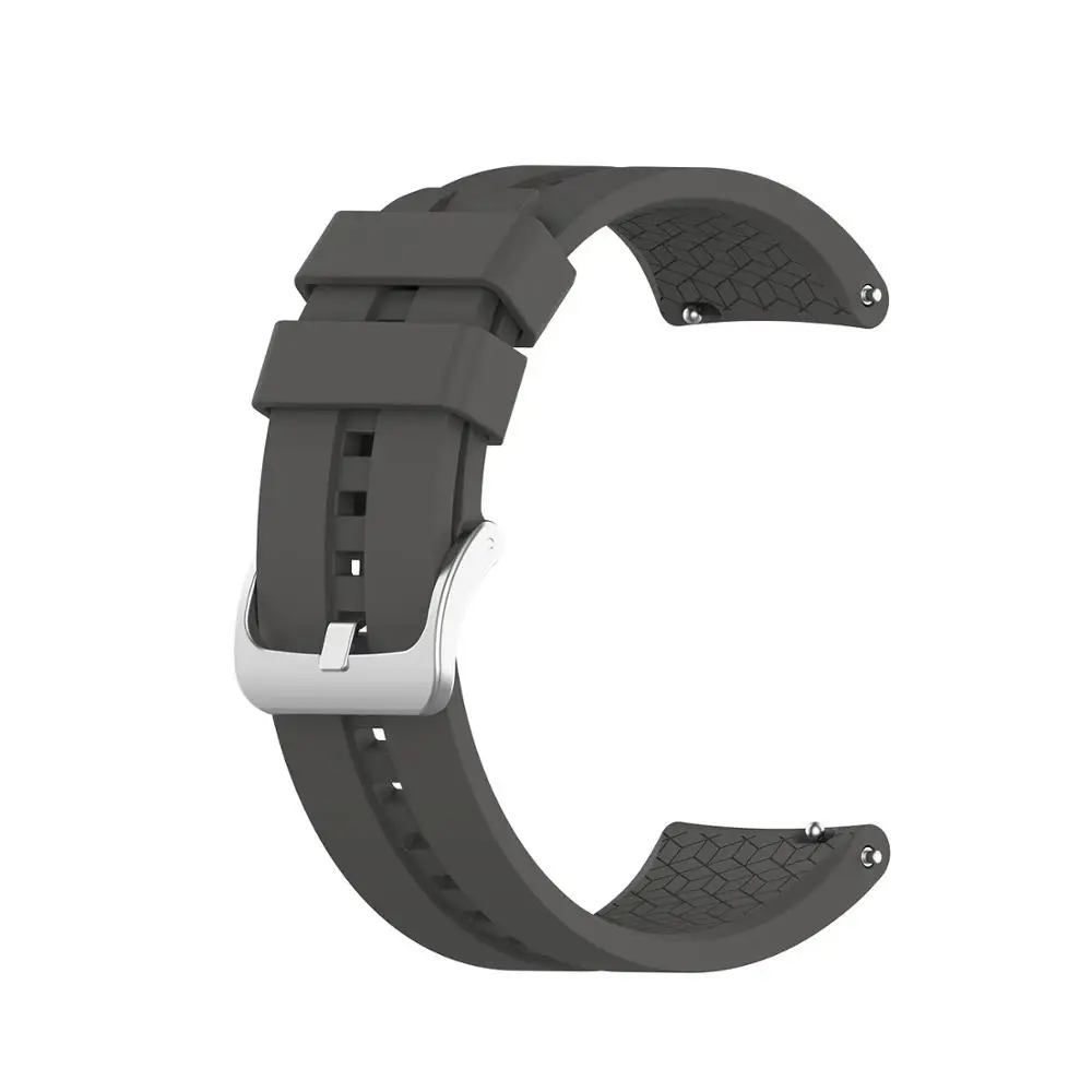dark grey Newcool мягкий силиконовый спортивный ремешок для huawei Watch GT 2 42 мм Смарт-часы GT2 42 ремешок Регулируемая петля сменный Браслет - Цвет: dark grey