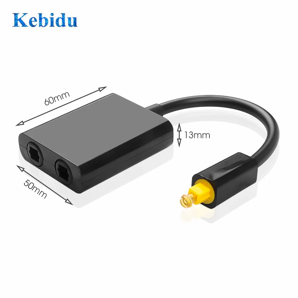 Цифровой оптический аудио сплиттер KEBIDU SPDIF адаптер 2 сторонний разделитель Toslink