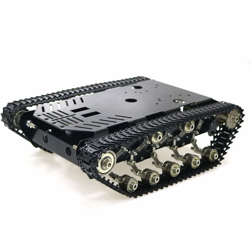 10 кг нагрузка мини TS600 подвеска амортизирующий гусеничный тип из нержавеющей стали робот шасси автомобиля Двойной Топ Кросс Кантри внедорожный
