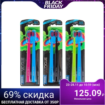

DIES Vogue Style medium hard toothbrush, 1 + 1 pc. 4420015