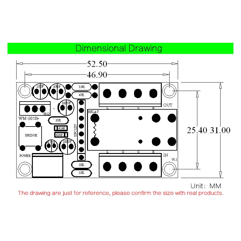 UPC1237 Speaker Protection Board Loudspeaker Protection Board Kit Part Boot Delay DC Monitor 12-24V