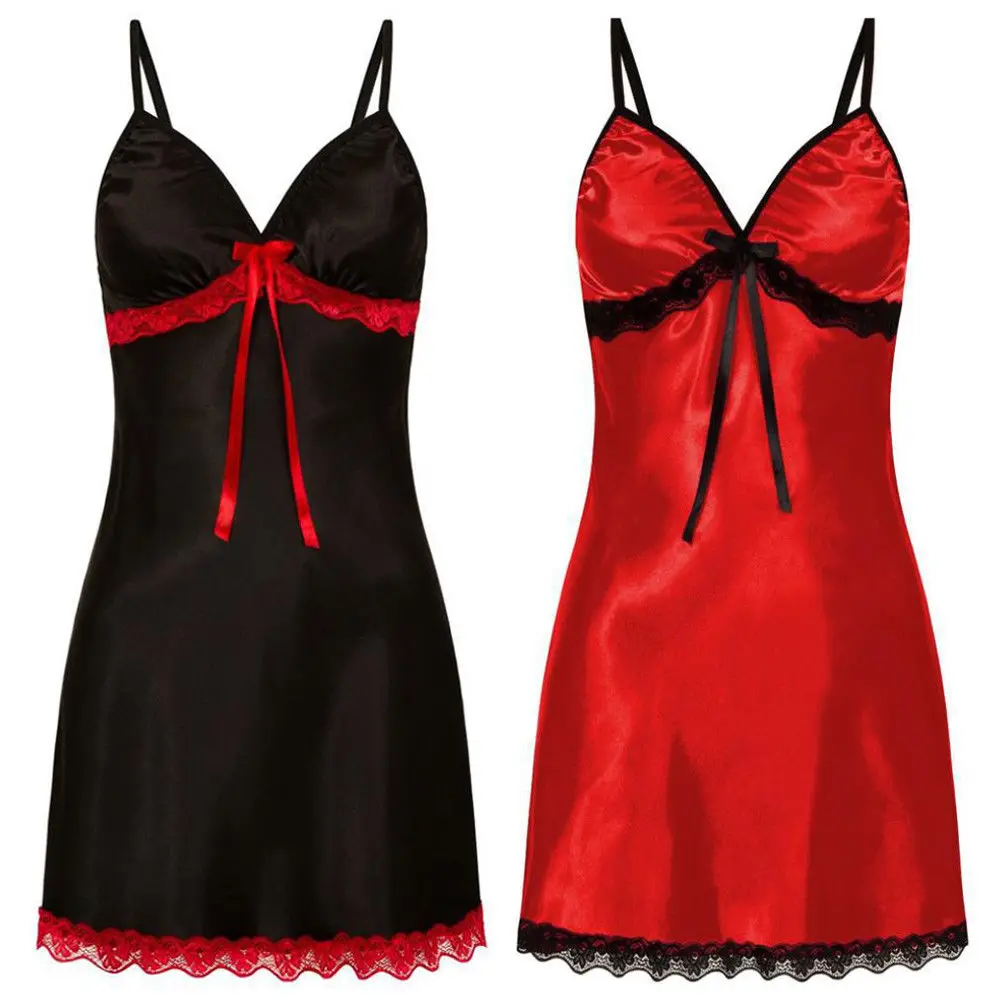 Женское сексуальное кружевное нижнее белье, ночное белье, халат, ночная сорочка, ночное белье, платье, черный, белый, синий, красный
