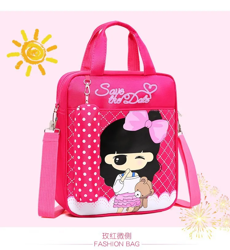 

2019 Triple Use Cartoon Ladies' bu xi dai Training Courses Makeup Missed Lessons Bag Young STUDENT'S Multi-functional Hand Shoul