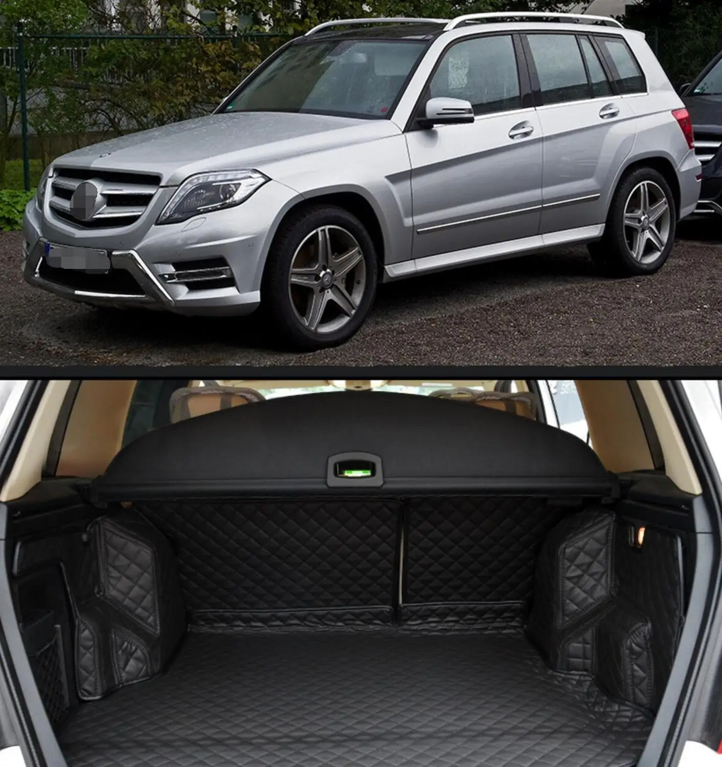 Волоконно кожаный коврик для багажника автомобиля Mercedes Benz GLK280 GLK300 glk350 GLK220 X204 2008