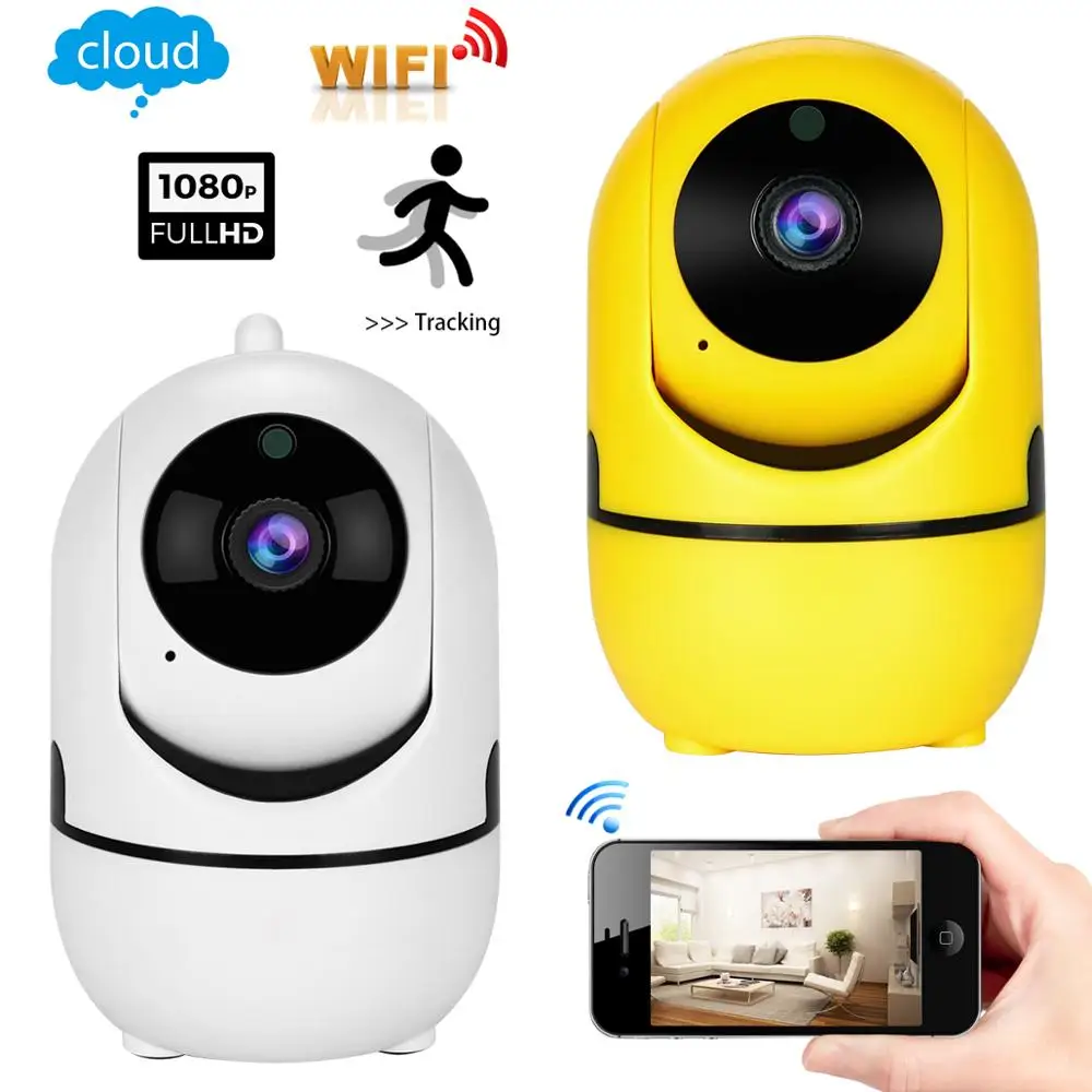 

1080P HD Wireless IP Camera Cloud Wifi Camera Smart Auto Tracking Human Home Security Surveillance CCTV Network AI Camera