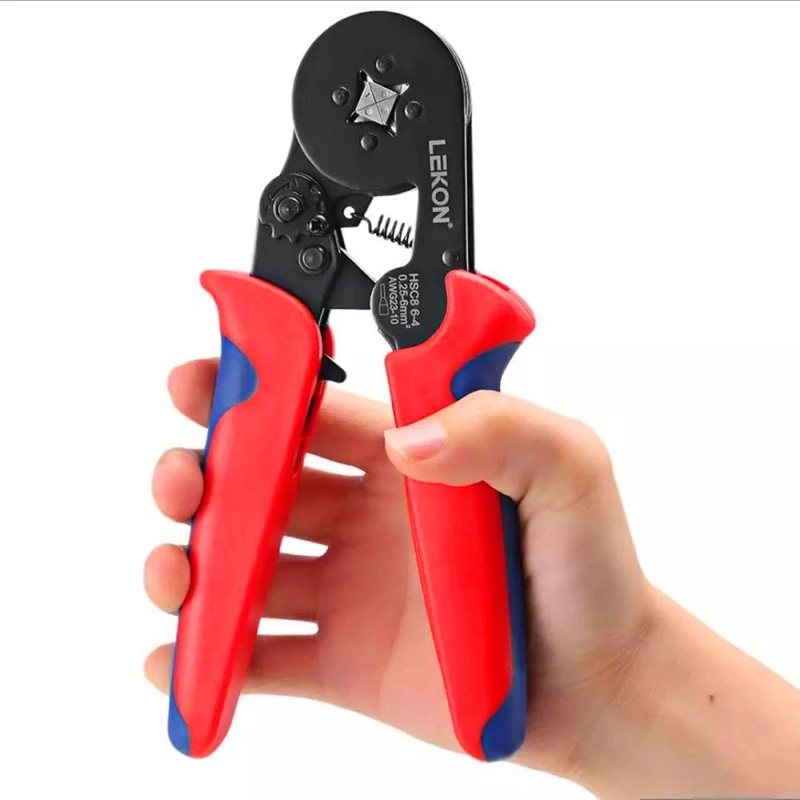 Ferramentas de friso auto-ajustabel Bootlace virola crimper para mangas finais fio/cabo end mangas virolas WXC8-6-4 6-6 alicate