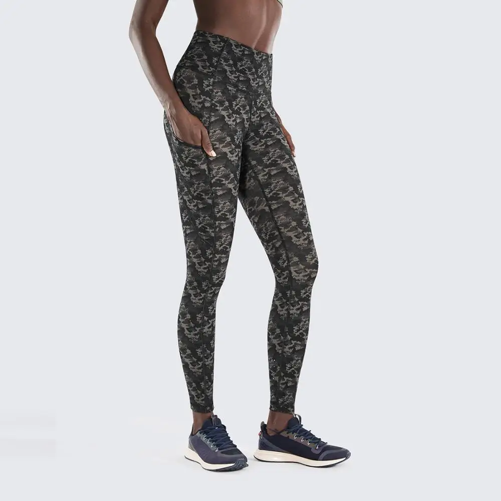 SYROKAN Women's Naked Feeling High Waisted Workout Pants Tummy Control Yoga Leggings with Pockets 23 inches