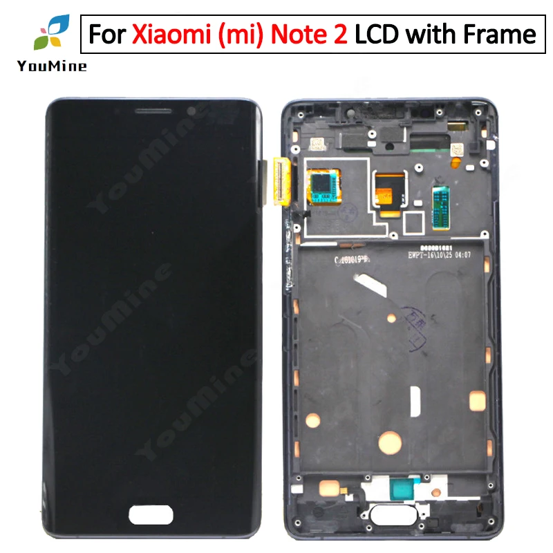 5," для Xiaomi Mi Note 2 ЖК-дисплей с сенсорным экраном дигитайзер сборка Note 2 дисплей для Xiaomi Note 2 ЖК-дисплей с заменой рамы