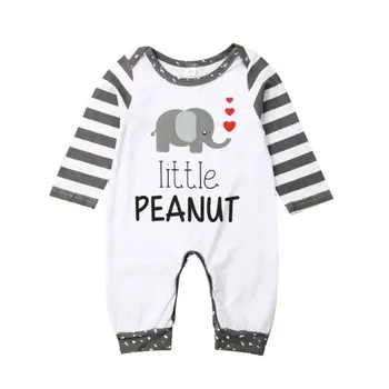 

Newborn Print Clothes Infant Casual Long Sleeve Clothing Baby Boy Girl Kids Cotton Romper Jumpsuit Clothes Fall Outfit