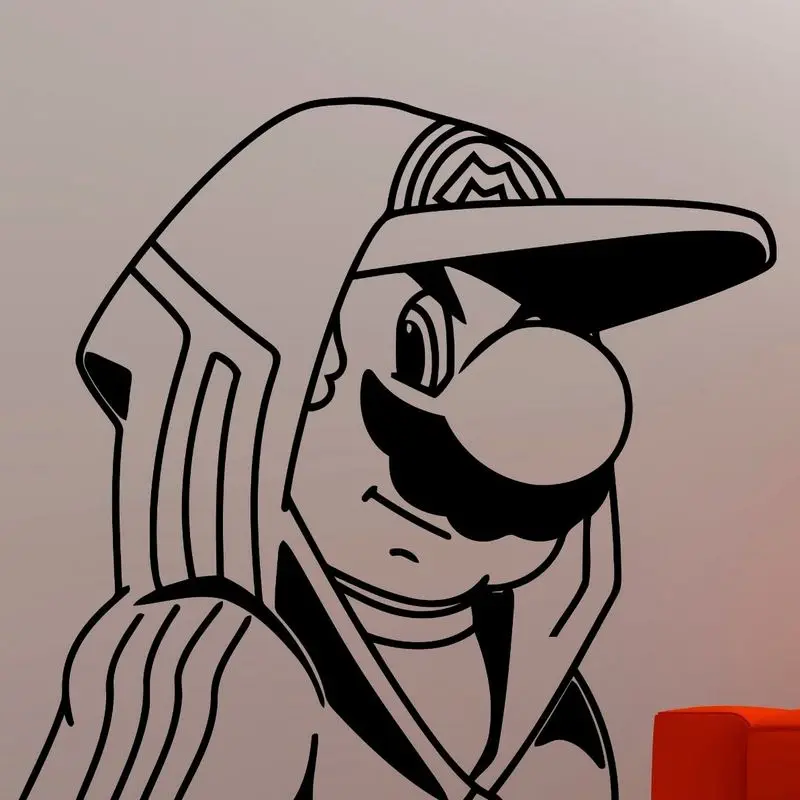 

Game Handle Sticker Super Mario Gamer Decal Gaming Posters Gamer Vinyl Wall Decals Parede Decor Mural Video Game Sticker