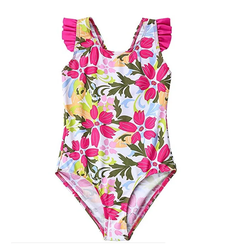 thumbnail image 4 of 2022 traje de baño estampado para niñas, trajes de baño de una pieza para niños, traje de baño para niñas, traje de baño para niños de 2 a 9 años, 4 of 5