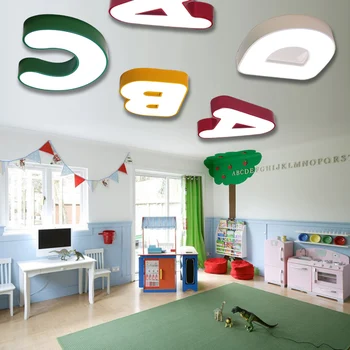 

Faslin cute alphabet lamp Ceiling Lights Childrens room boy bedroom warm romantic nursery top lamp ET85