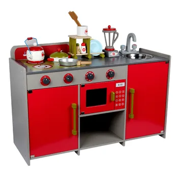 

European kitchen wooden child simulation kitchen, baby's family, intelligence and interactive toy
