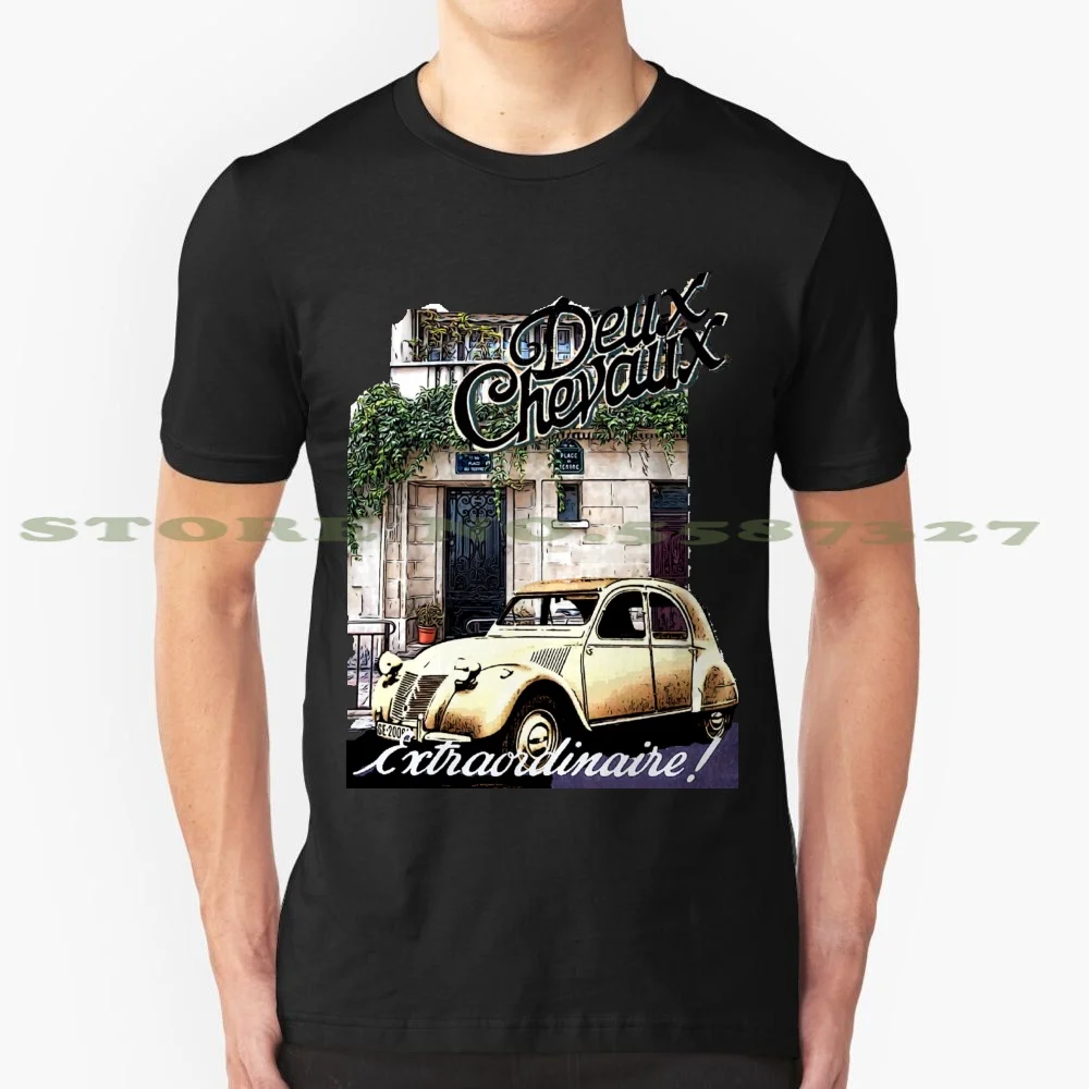 Deux Chevaux-2Cv Maglietta Divertente Estiva Per Uomo Donna Deuxchevaux 2Cv Vintage Deux Chevaux Vintagecar Vintage Car