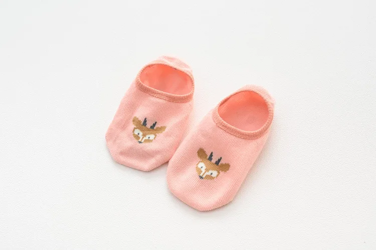 Spring And Summer New Style Children Floor Socks Anti-slip Dispensing Babies' Socks Combed Cotton Early Childhood Cartoon Animal