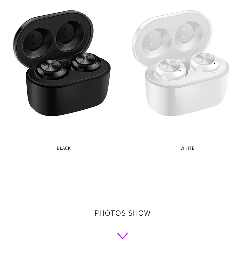 Rsionch Bluetooth 5,0 беспроводные IPX5 водонепроницаемые наушники-капельки со стерео с зарядным устройством глубокие басы Наушники для IOS Andriod в ухо