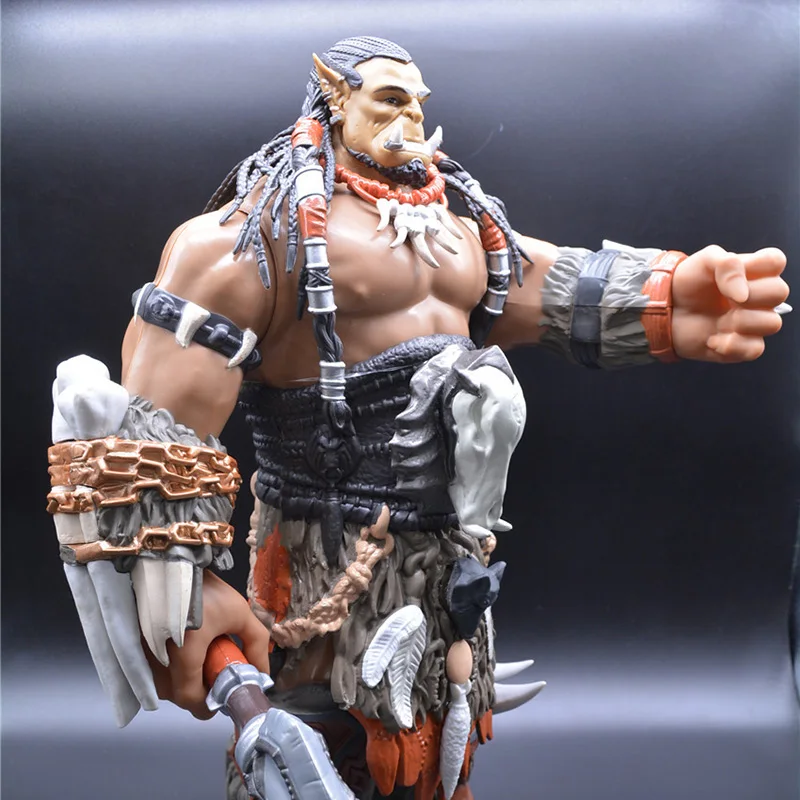 Unpainted 1/18 WOW Durotan Resin Figure Model kits Frostwolf clan Chief 10cm 