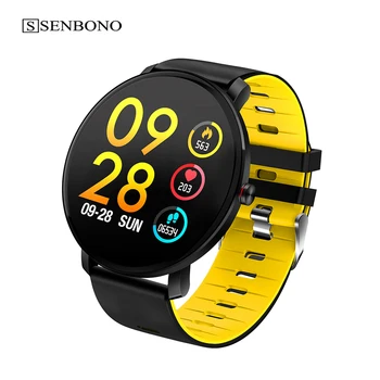 

SENBONO K9 Smart Watch Men 1.30" IP68 Waterproof Bluetooth 4.0 Fitness Bracelet Tracker Pedometer Heart Rate Monitor Smartwatch