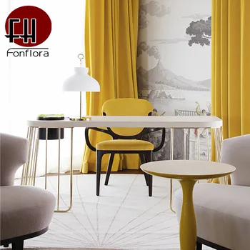 

Yellow Blackout Curtains For Bedroom Luxury Thick Cotton Velvet Screen Curtains Instagram Style Window Treatment Drapes Panel