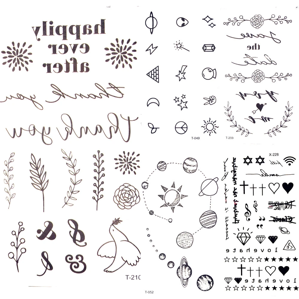 25 Desgin Cool Letter Temporary Leaves Tattoo Branch Flower Waterproof Tattoo Women Body Arm Art Finger Tatto Stickers Men Hand Leaf Tattoos Stickers Menwaterproof Tattoo Aliexpress