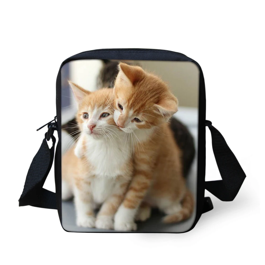 Lovely Pet Cat Printing Small Child Shoulder Schoolbags For kindergarten Baby Girls School Cross Body Bags Kids