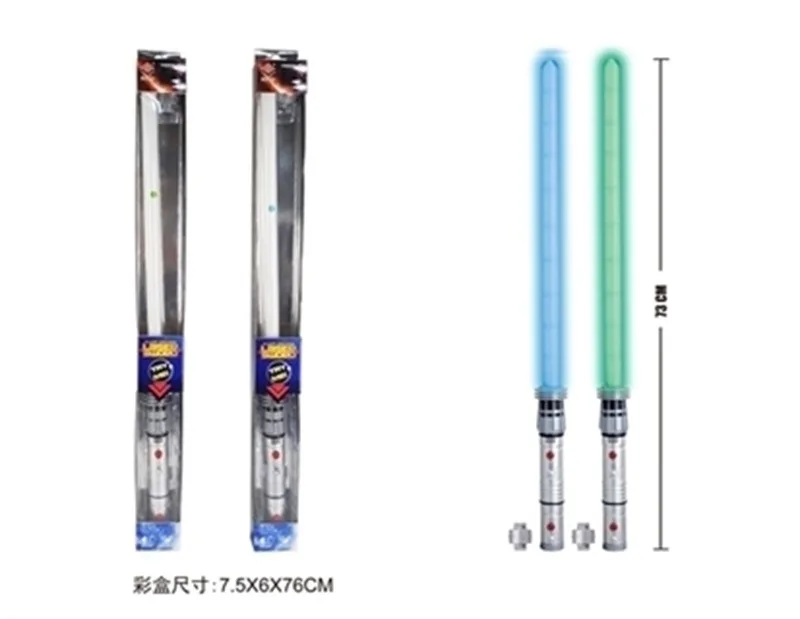 

Children'S Educational Novelty tai kong jian Toy Educational Electric Flash Stick 76cm shan guang jian with Voice Lights