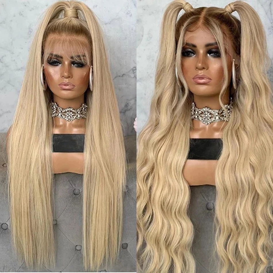 blonde pony tail wig