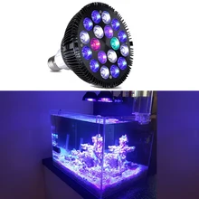 Черный корпус светодиодный аквариумный светильник светодиодный светильник для домашних животных ing лампа для аквариума 54 Вт для морской коралловой воды