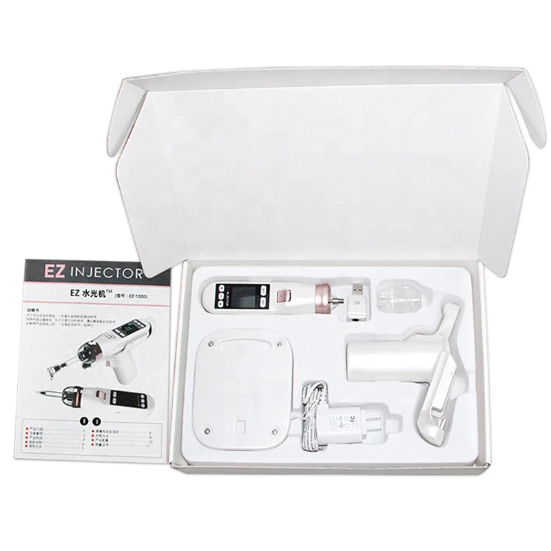 4mm EZ Mesotherapy Gun Negative Pressure Meso Hydrolifting Water Injection for lip lifting Needleless Microcrystal | Красота и
