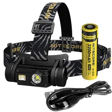 NITECORE HC65 налобный фонарь CREE XM-L2 U2 1000Lumes перезаряжаемый водонепроницаемый фонарь для кемпинга и путешествий 18650 аккумулятор