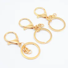 High Quality Keychains Open Key Ring Popular Plated Lobster Clasp Key Hook Chain Jewelry Findings Making Keychain Accessories High Quality Keychains Open Key Ring Popular Plated Lobster Clasp Key Hook Chain Jewelry Findings Making Keychain Accessories