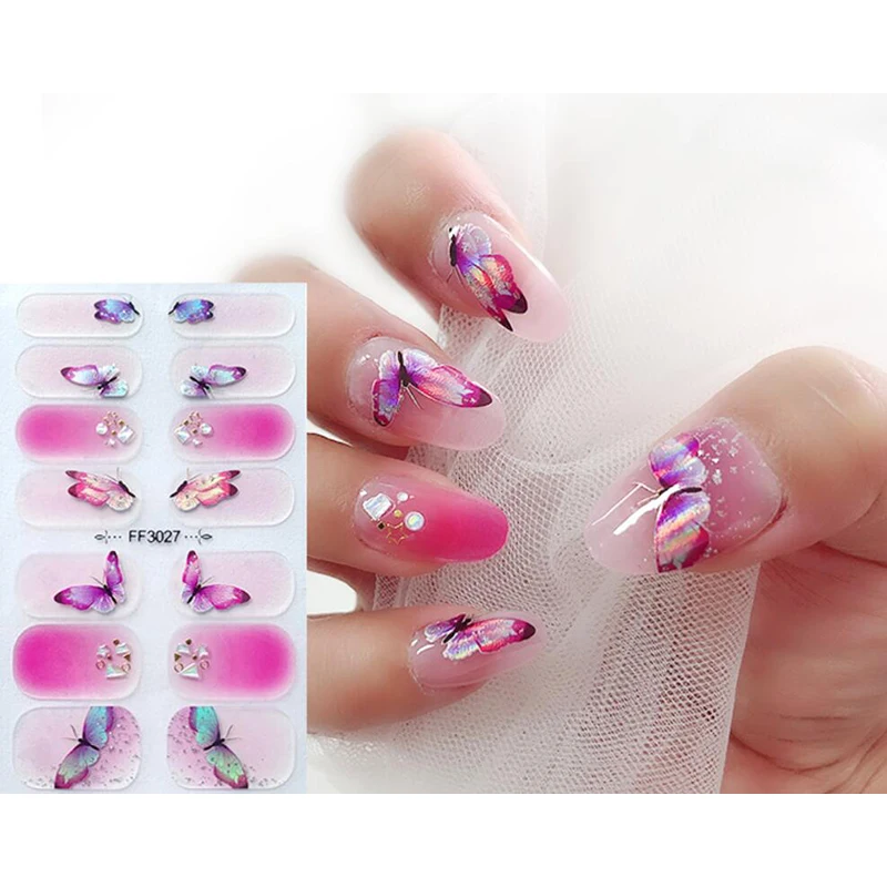 Наклейки для ногтей DIY самоклеющиеся наклейки маникюра Nailart дизайнерские кончики
