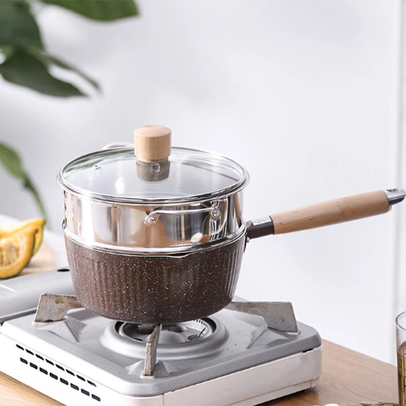 Kitchen Cooking Pot Maifan Stone Non-Stick Cook Noodles Hot Milk Soup Pots Japanese-Style Snow Pan Cooker Universal Cookware 1