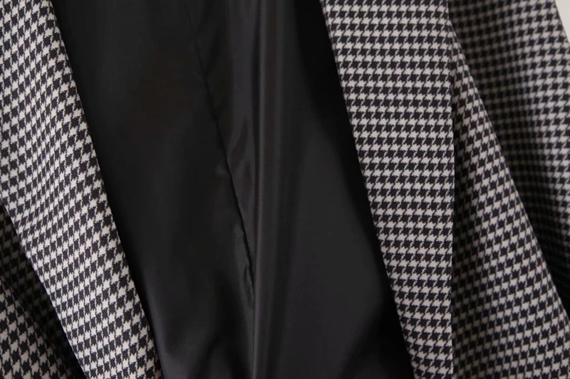 Модный клетчатый жилет для женщин с карманами и поясом жилет без рукавов с отложным воротником Длинный блейзер жилет верхняя одежда XZ2217