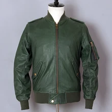 AVIREX FLY, натуральная кожа, куртка для мужчин, ВВС, летная куртка G1, овчина, тонкая куртка-бомбер, мотоциклетная куртка, бейсбольная форма