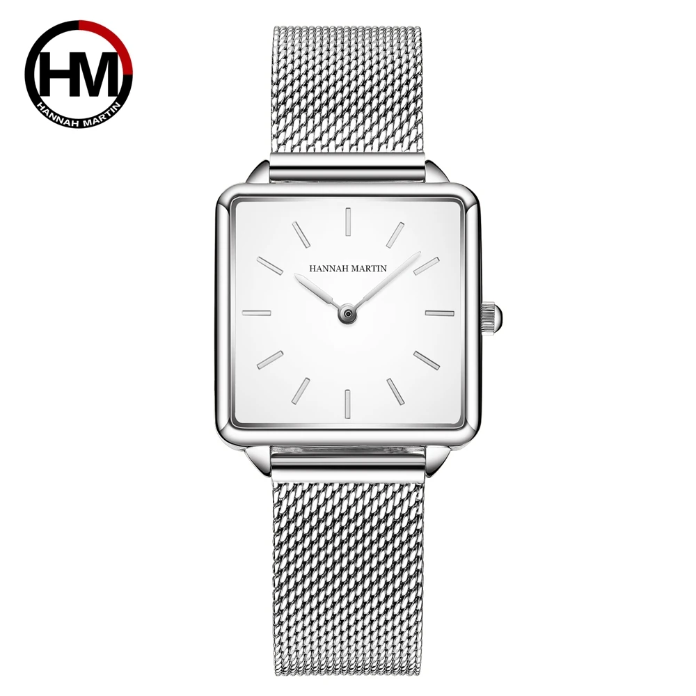 HM Casual Women Romantic Wrist Watch Square Case Magnetic Buckle Watch Quartz Wrist Watch Fashion Watch 1