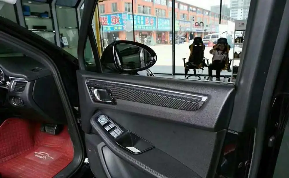 Для Porsche Macan Boxter реальные углеродного волокна декоративная интерьерная стенная панель накладка 7 шт./компл. RHD только в том случае