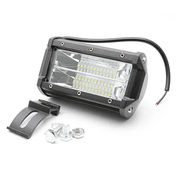

5inch Driving Fog Offroad LED Work Car Light 72W 12V LED Universal Car 4WD led beams Work Light Bar Spotlight Flood Lamp 2 Rows