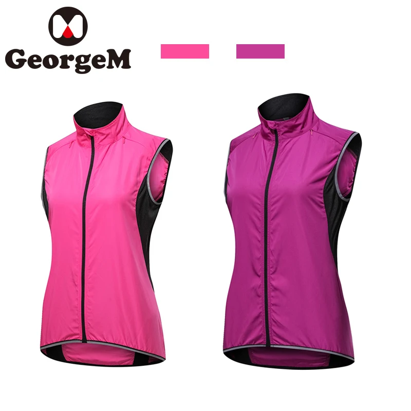 Rainproof Windproof Reflective Vest Sleeveless Women Cycling Jackets