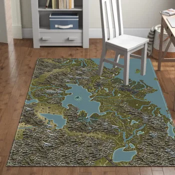 

Large World Map Carpets Rug Bedroom Kids Baby Play Crawling Mat Memory Foam Area Rugs Carpet for Living Room Home Decorative