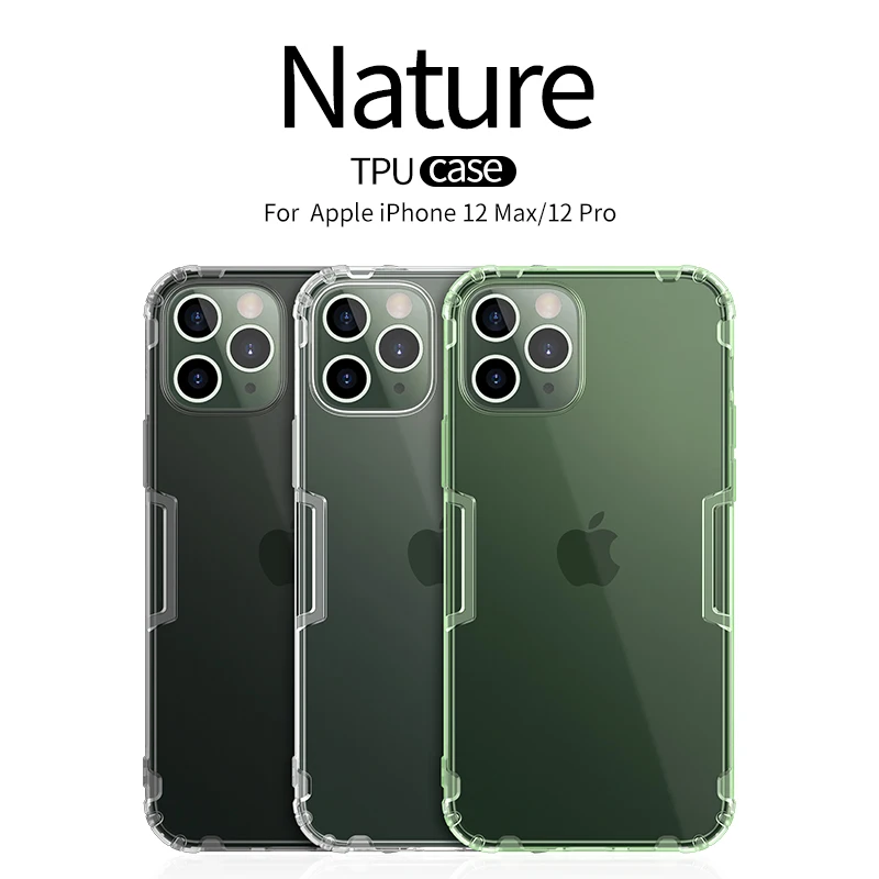 Case for iphone 12 Pro Max NILLKIN Nature TPU Transparent Clear Soft Back cover shockproof case 11 /iphone series | Мобильные