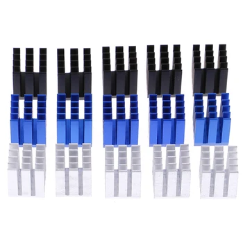 

5Pcs 9*9*12mm Aluminum Cooling Heat Sink Chip RAM Radiator Heatsink Cooler