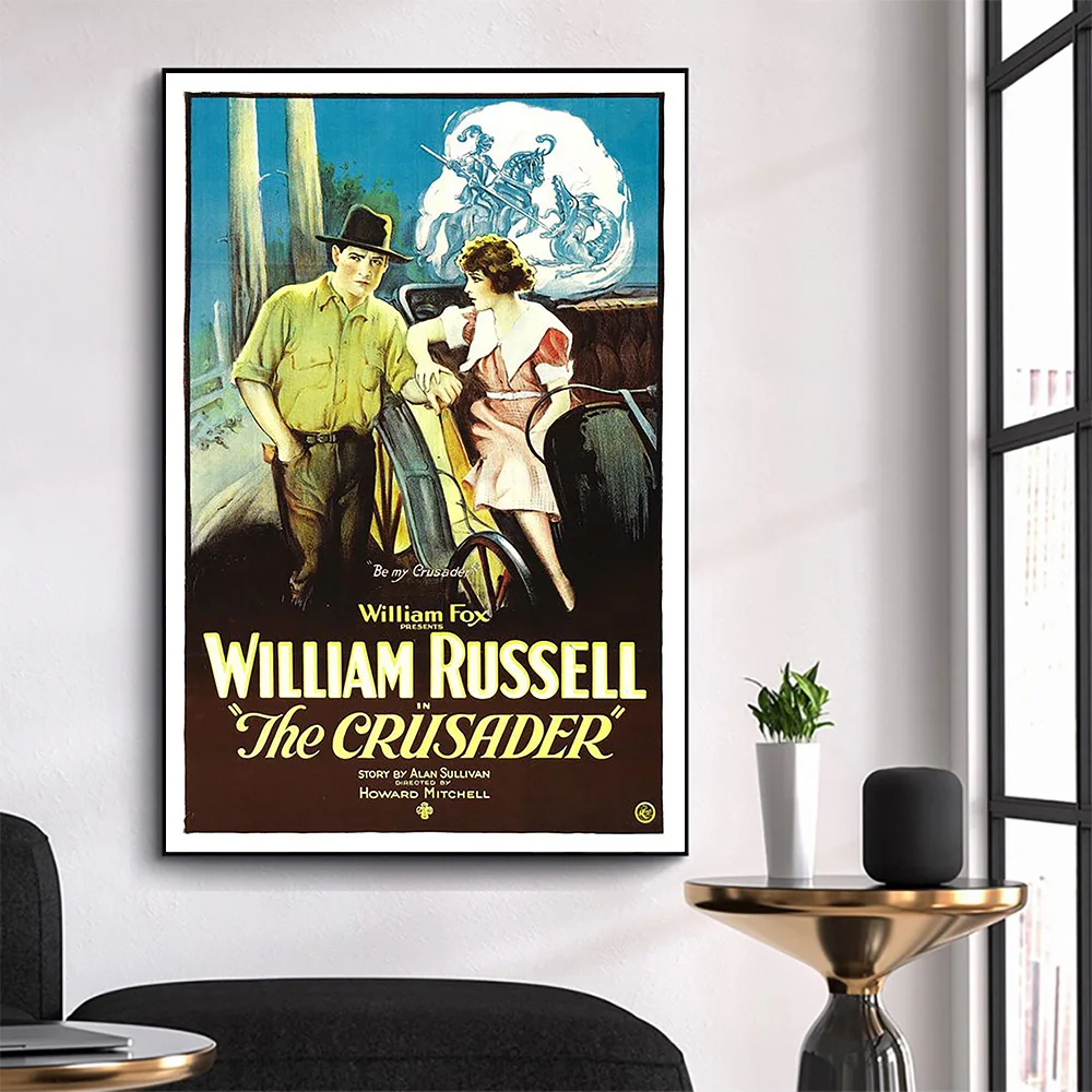 

WM3295 The Crusader Classic Movie HD Silk Fabric Poster Art Decor Indoor Painting Gift