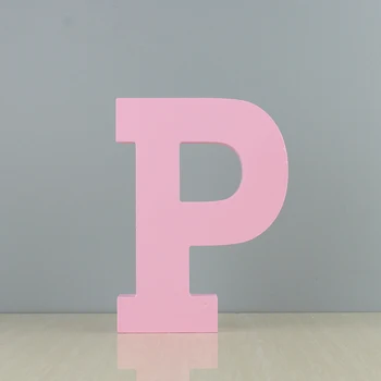 

Creative Large Pink DIY Letter Figurine Wooden English Alphabet Modern Art Ornament Home Decoration Accessories Figurine